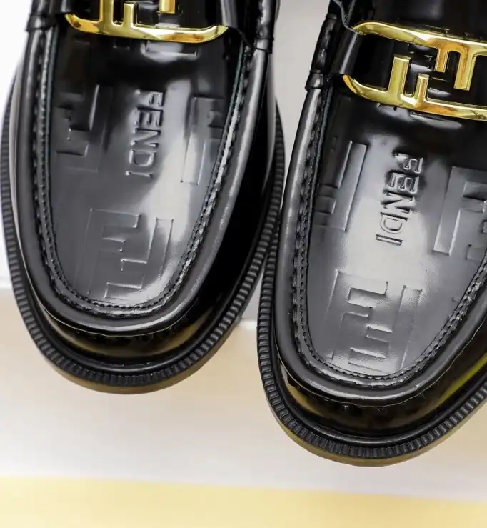 hype Fendi Leather Shoes