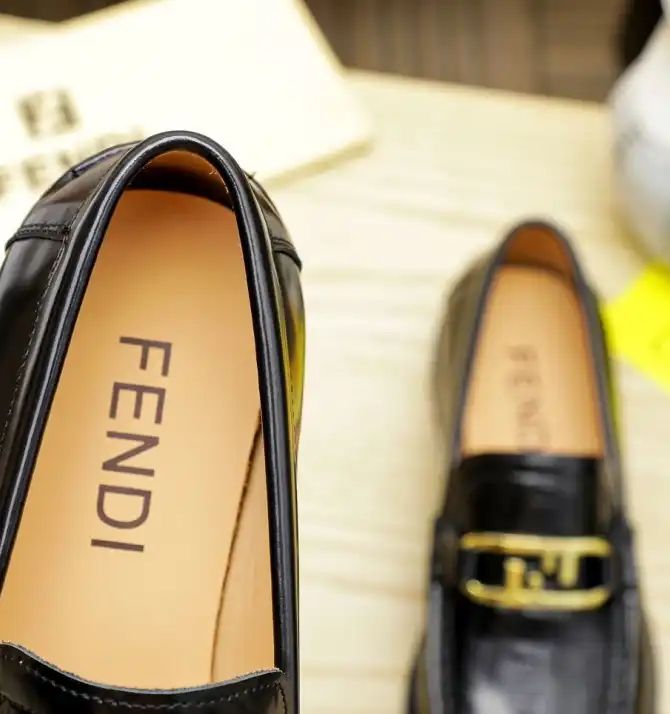 hype Fendi Leather Shoes