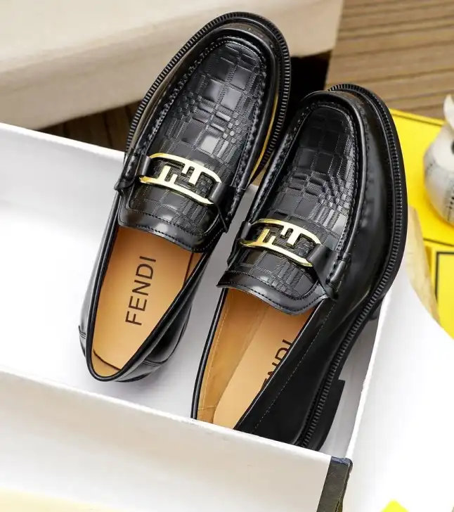 hype Fendi Leather Shoes