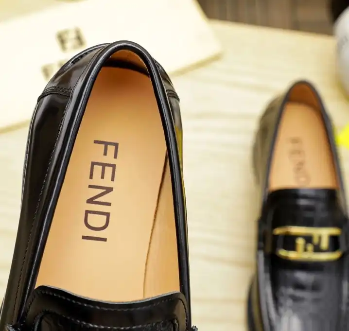 hype Fendi Leather Shoes