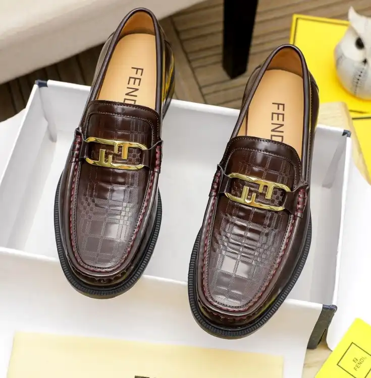 hype Fendi Leather Shoes