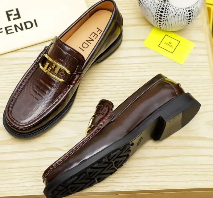 hype Fendi Leather Shoes