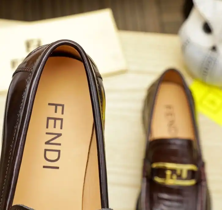 hype Fendi Leather Shoes