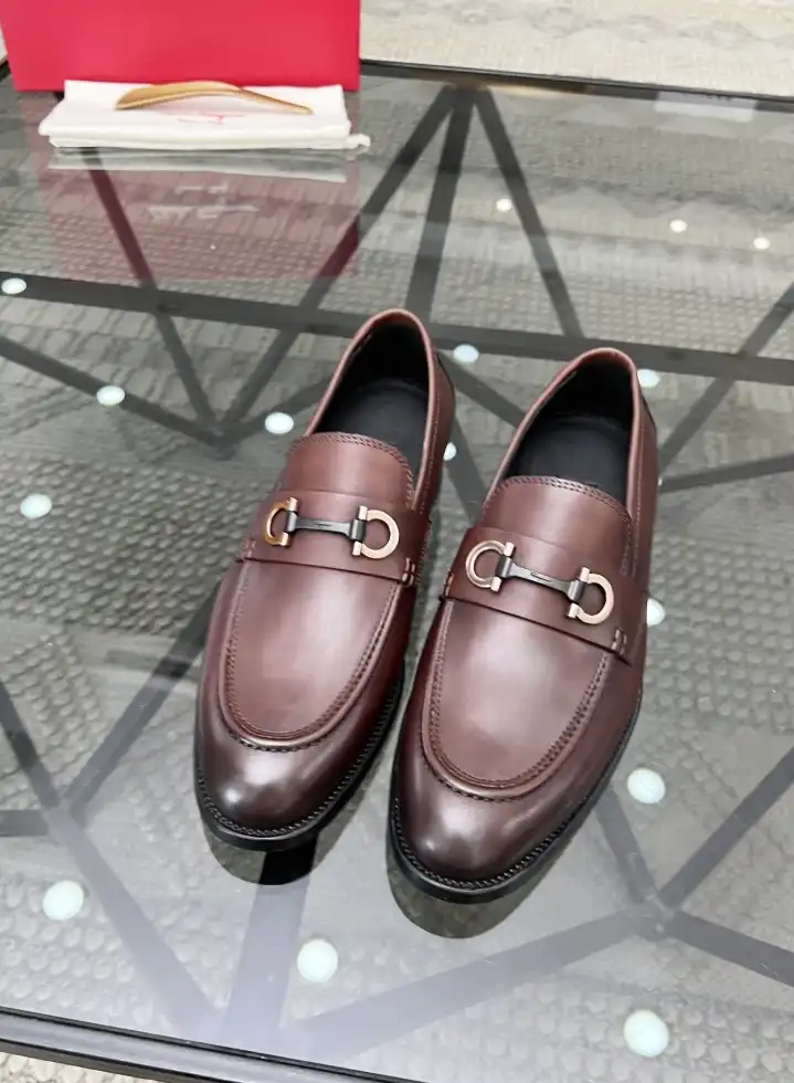 hype Ferragamo Leather Shoes