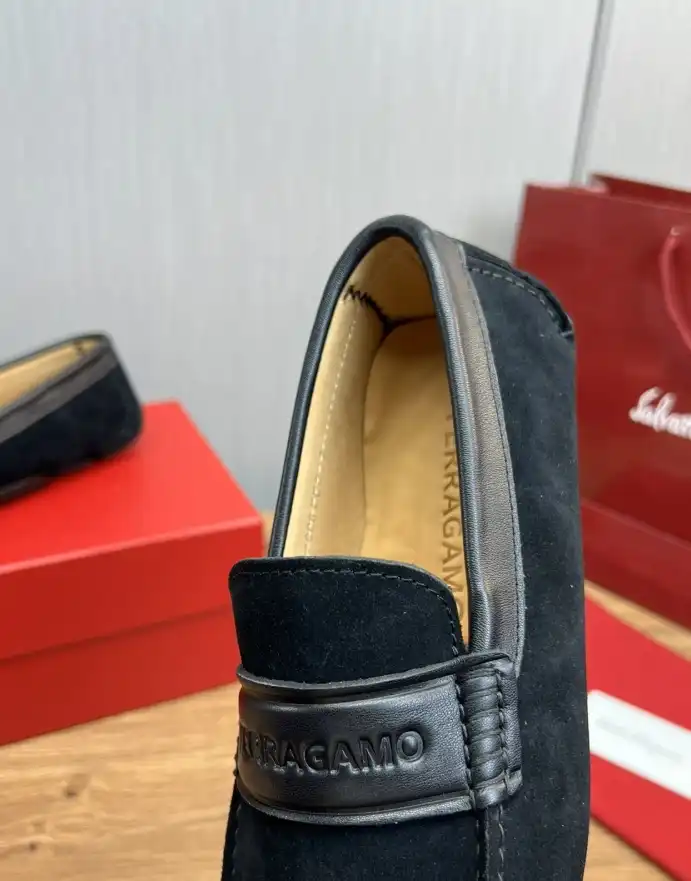 hype Ferragamo Leather Shoes