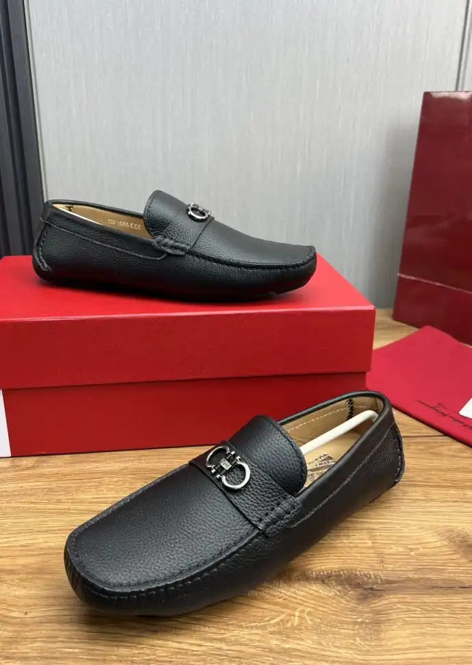 hype Ferragamo Leather Shoes