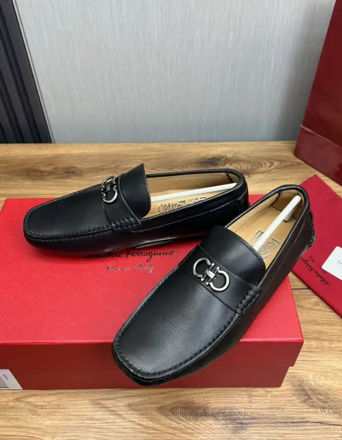 hype Ferragamo Leather Shoes