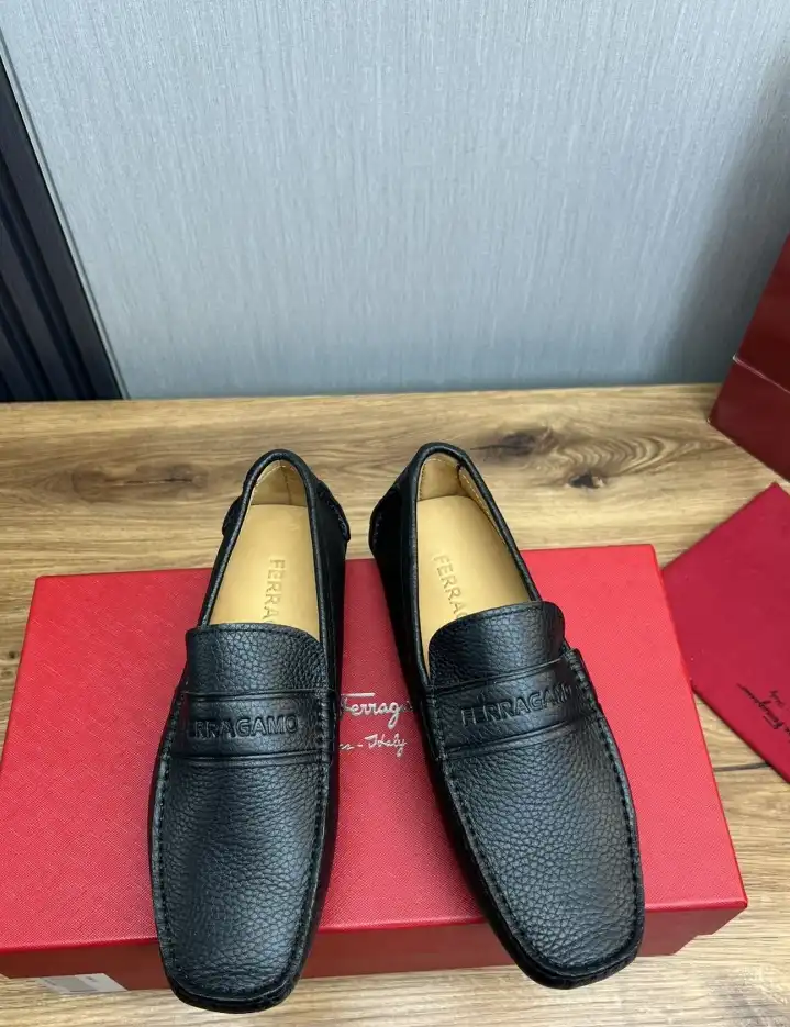 hype Ferragamo Leather Shoes