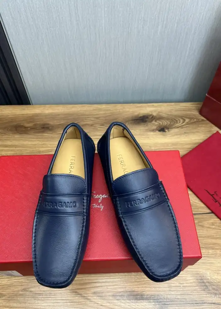 hype Ferragamo Leather Shoes