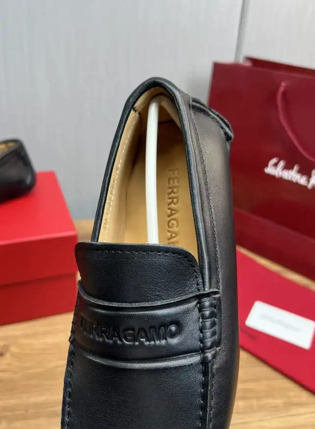 hype Ferragamo Leather Shoes