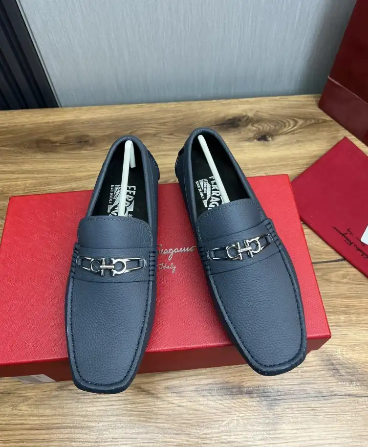 hype Ferragamo Leather Shoes