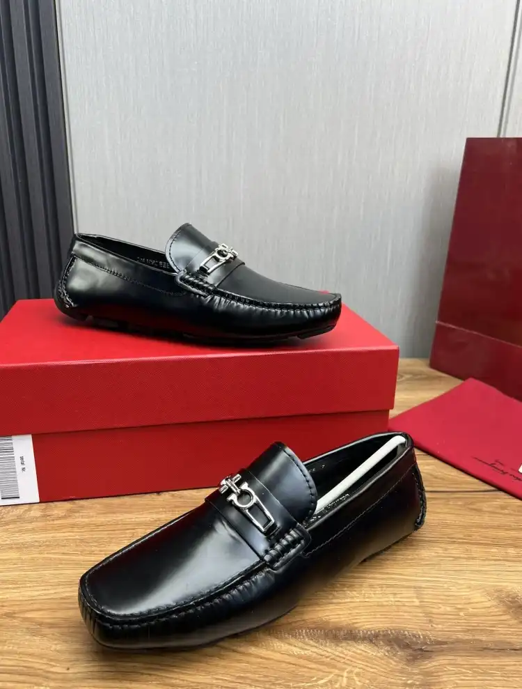 hype Ferragamo Leather Shoes