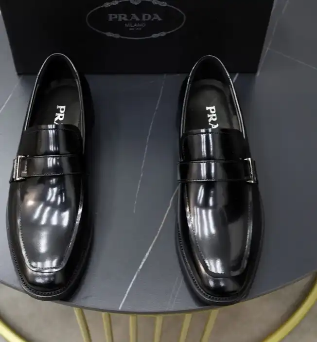 hype Prada Leather Shoes