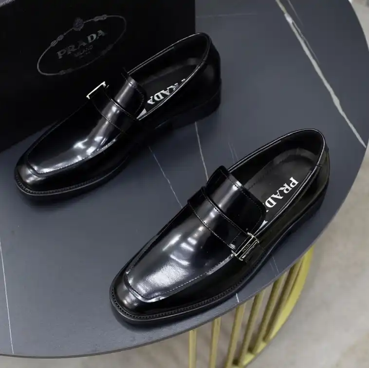 hype Prada Leather Shoes