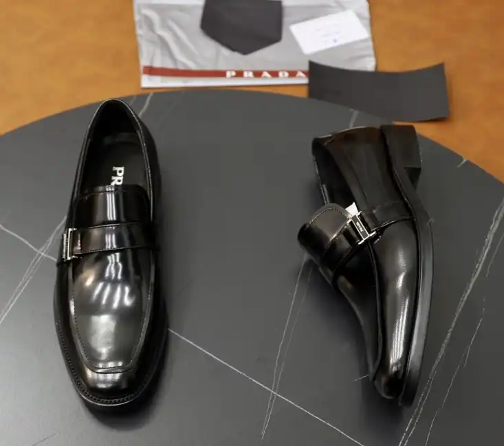 hype Prada Leather Shoes