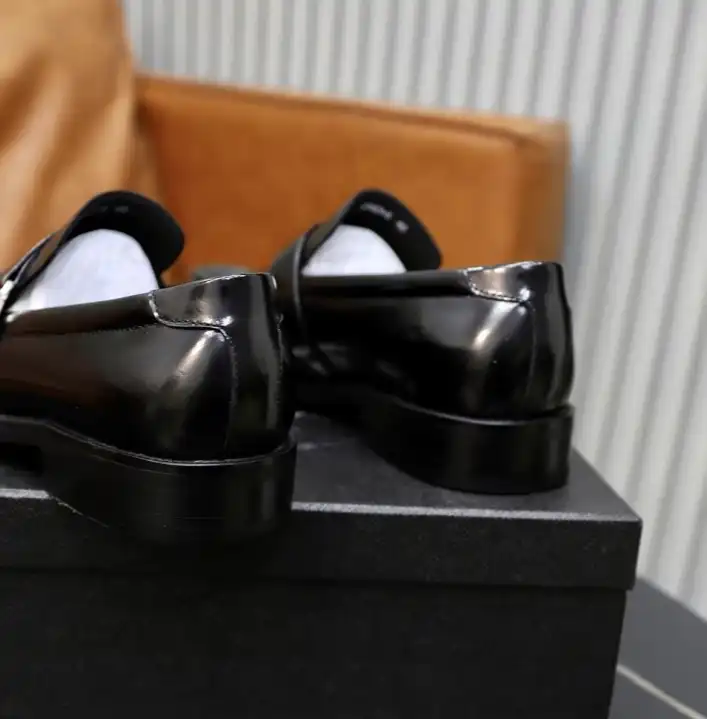 hype Prada Leather Shoes