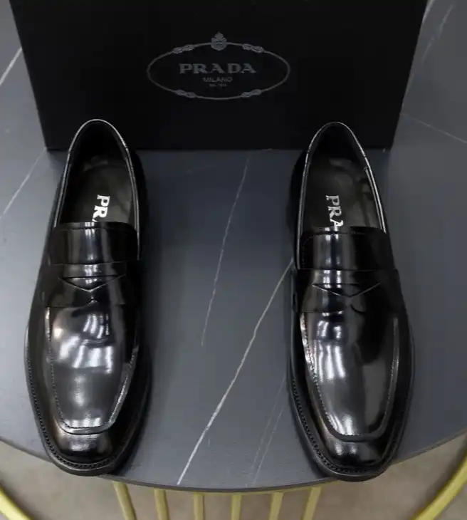 hype Prada Leather Shoes