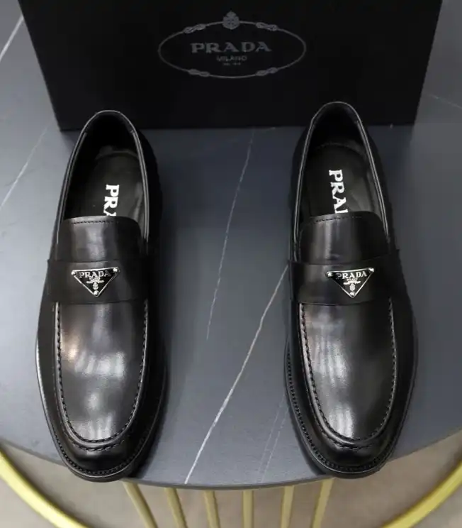 hype Prada Leather Shoes