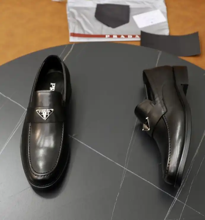 hype Prada Leather Shoes