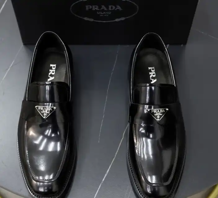 hype Prada Leather Shoes