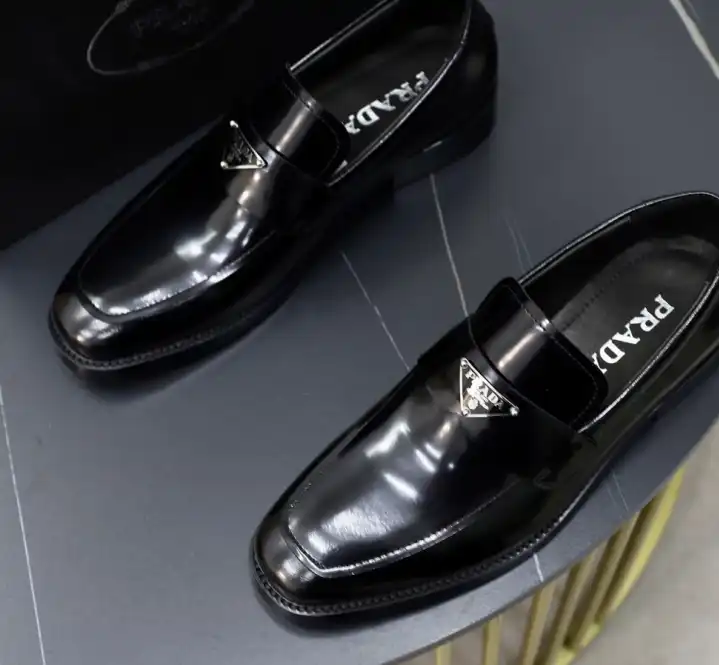 hype Prada Leather Shoes