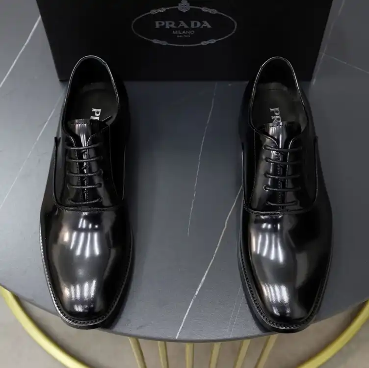 hype Prada Leather Shoes