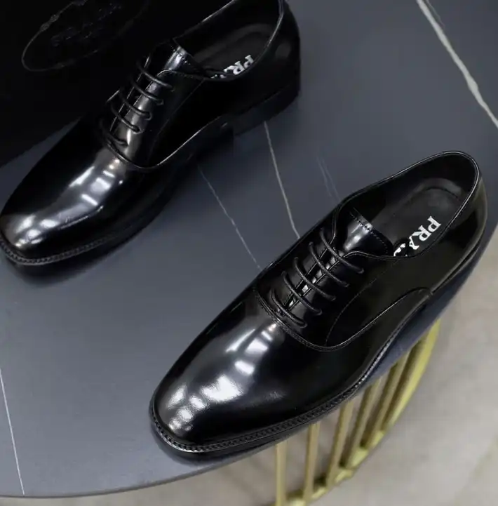 hype Prada Leather Shoes