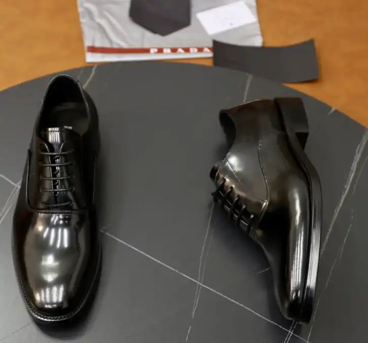 hype Prada Leather Shoes