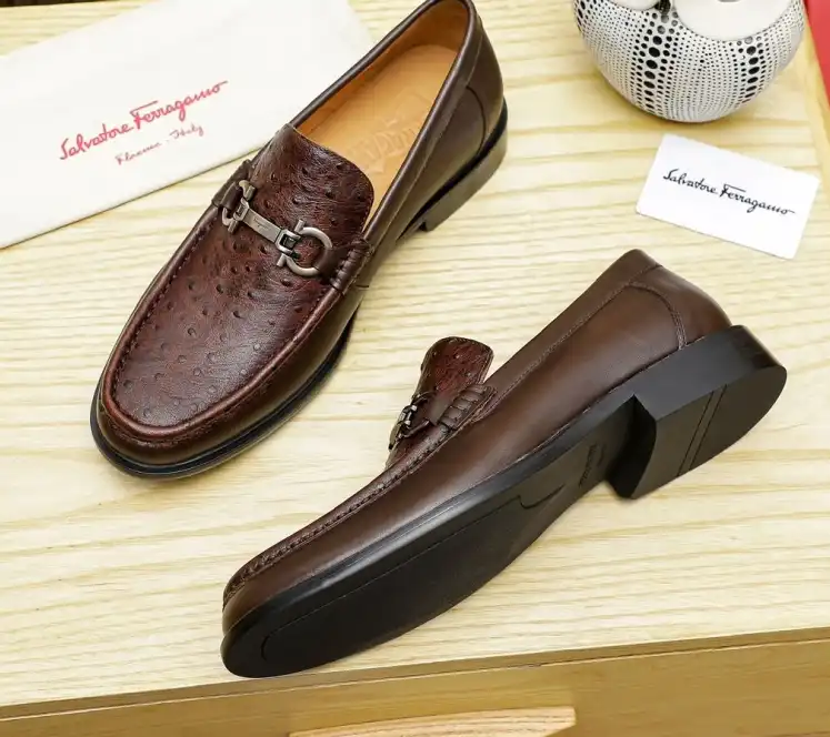 hype Ferragamo Leather Shoes