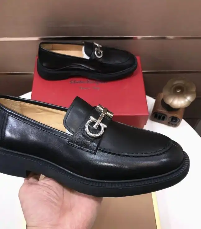 hype Ferragamo Leather Shoes