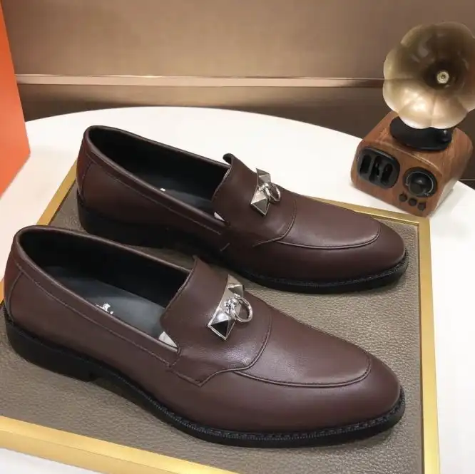 hype Hermes Leather Shoes