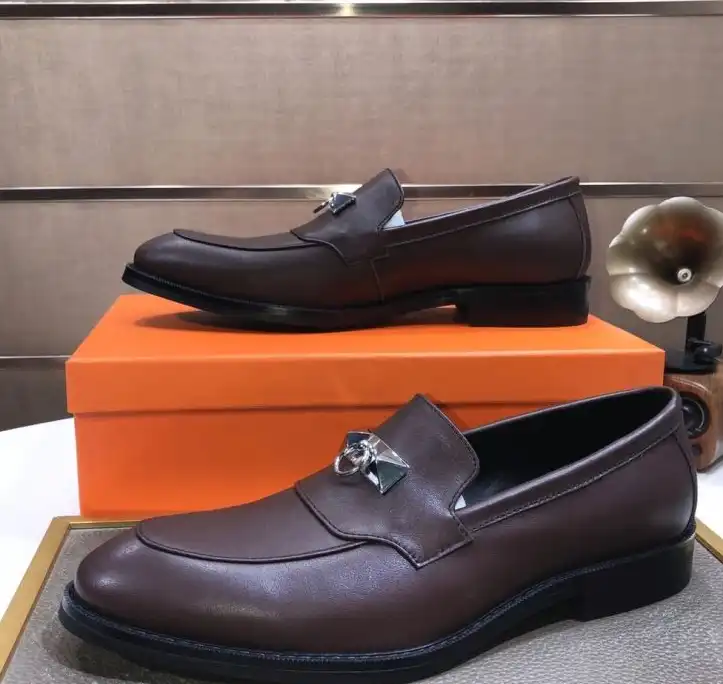 hype Hermes Leather Shoes