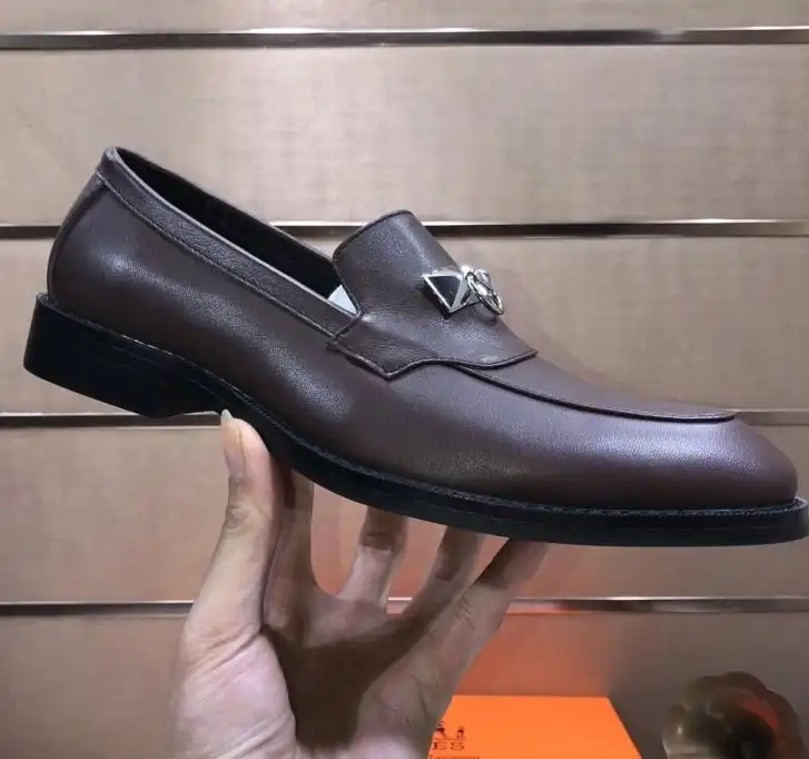 hype Hermes Leather Shoes