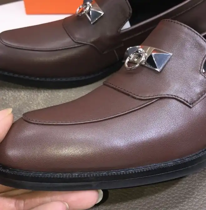 hype Hermes Leather Shoes