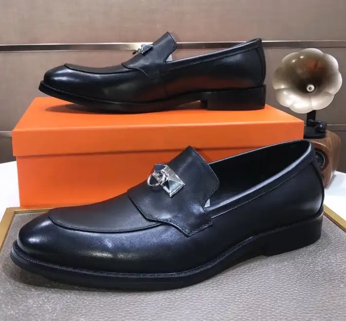 hype Hermes Leather Shoes