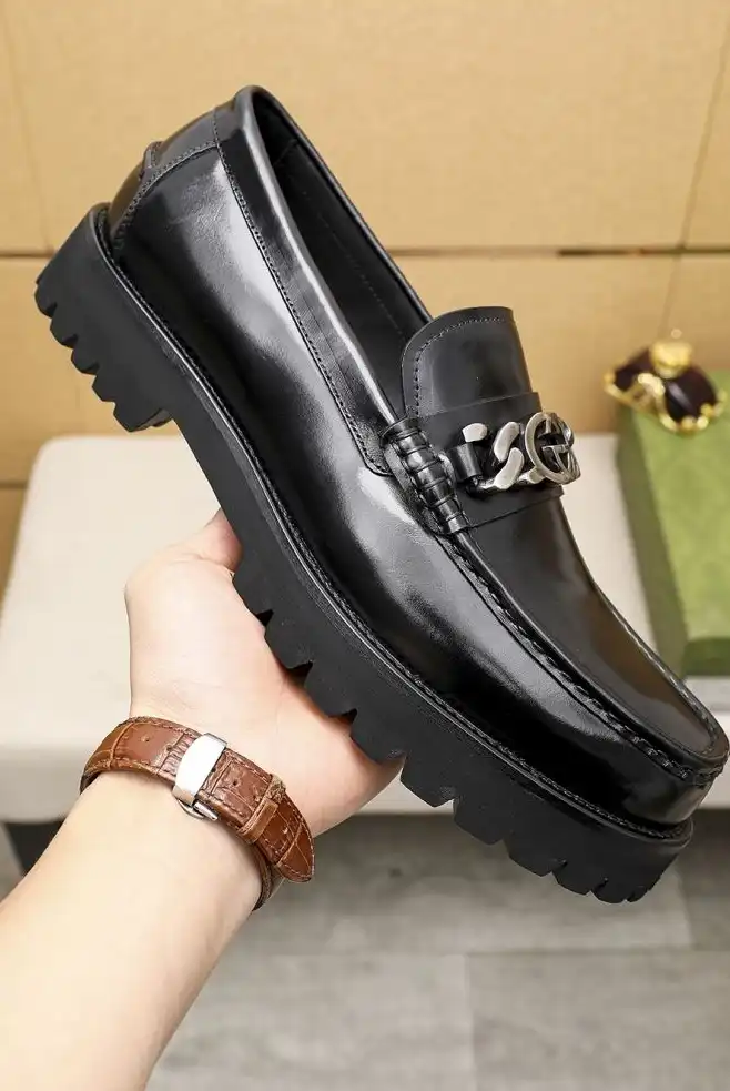 hype Gucci Leather Shoes