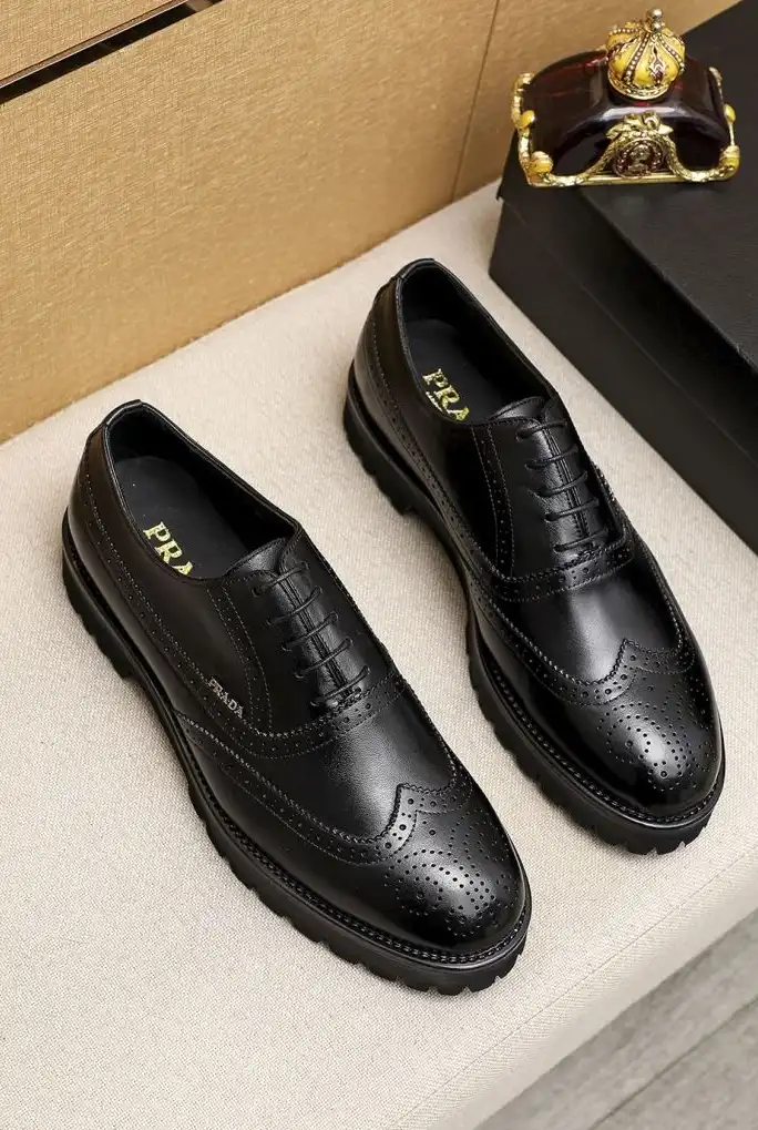 hype Prada Leather Shoes