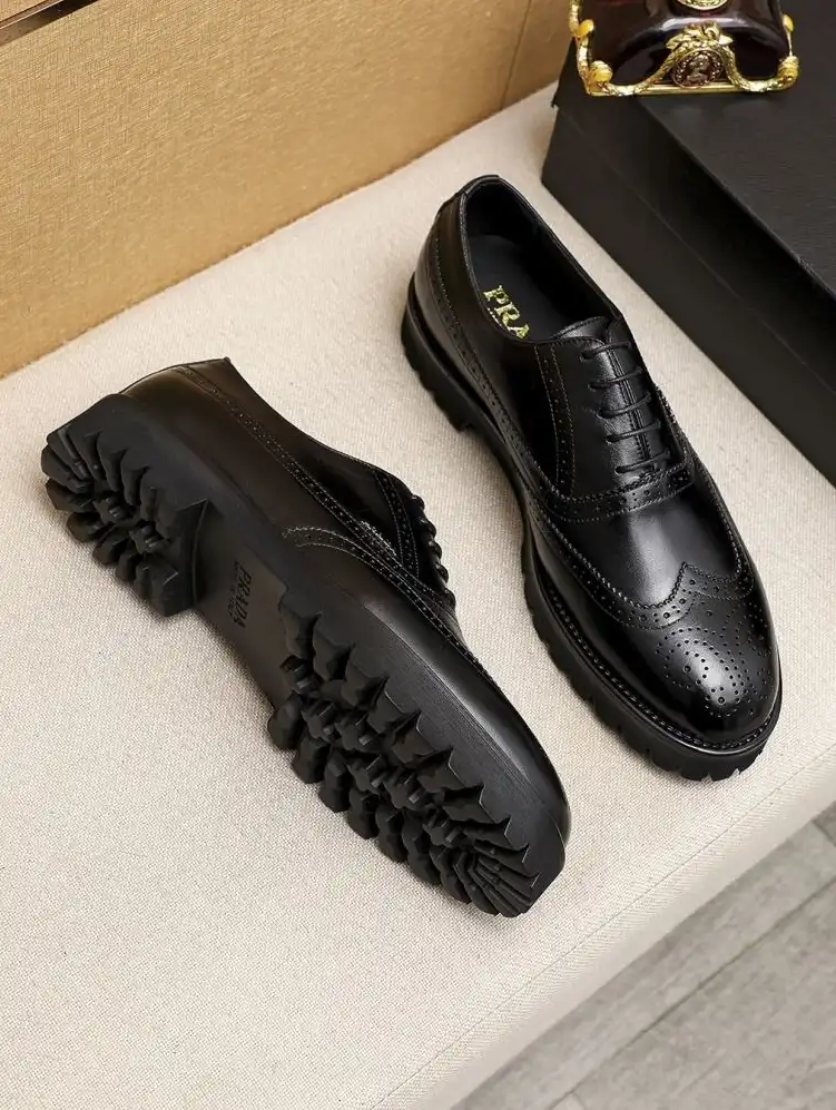 hype Prada Leather Shoes