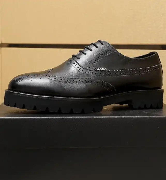 hype Prada Leather Shoes