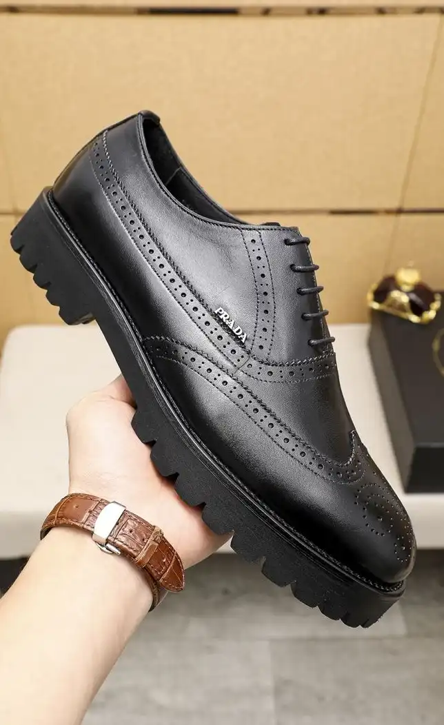 hype Prada Leather Shoes