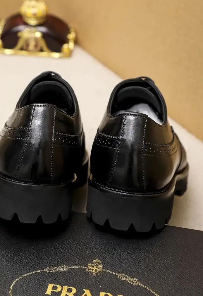 hype Prada Leather Shoes