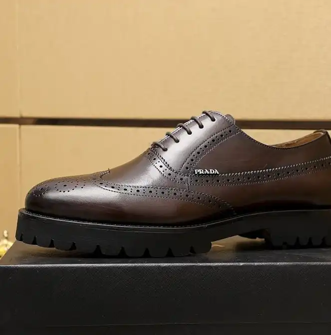 hype Prada Leather Shoes