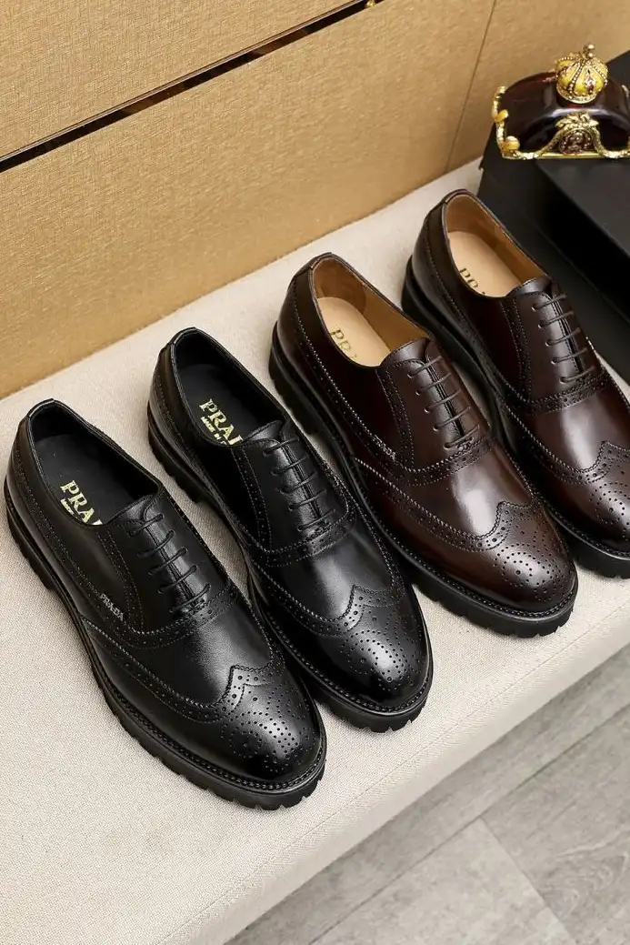 hype Prada Leather Shoes