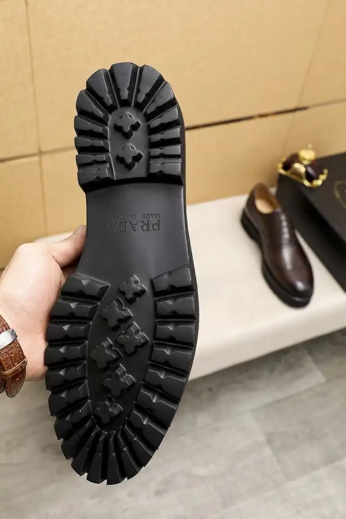 hype Prada Leather Shoes