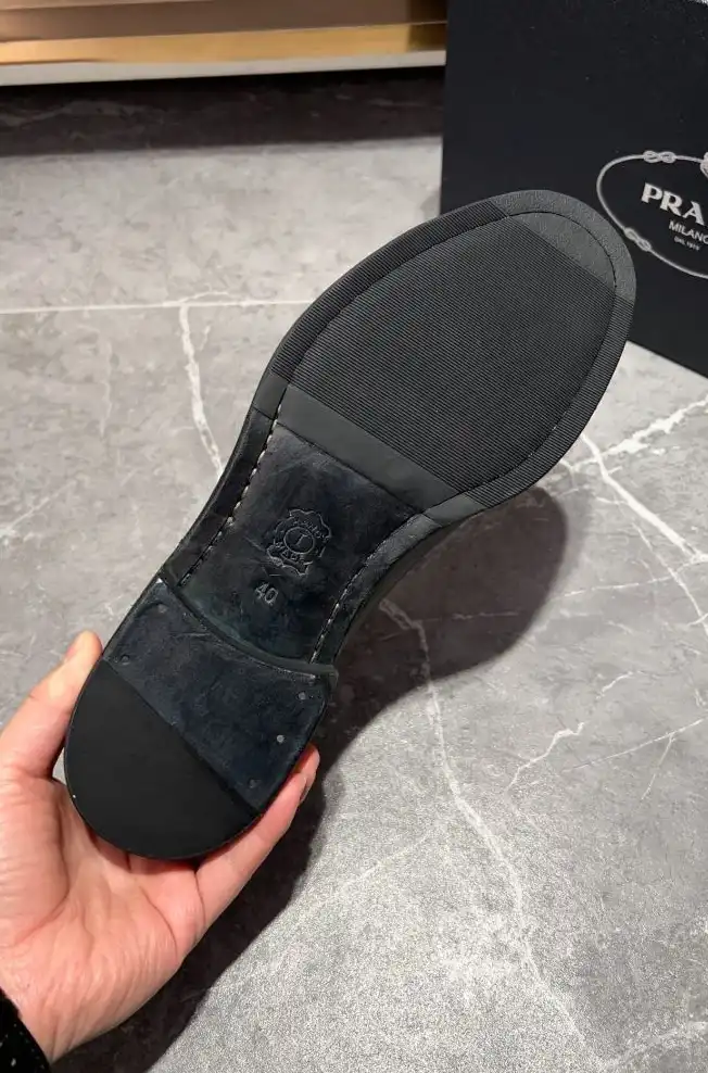 hype Prada Leather Shoes