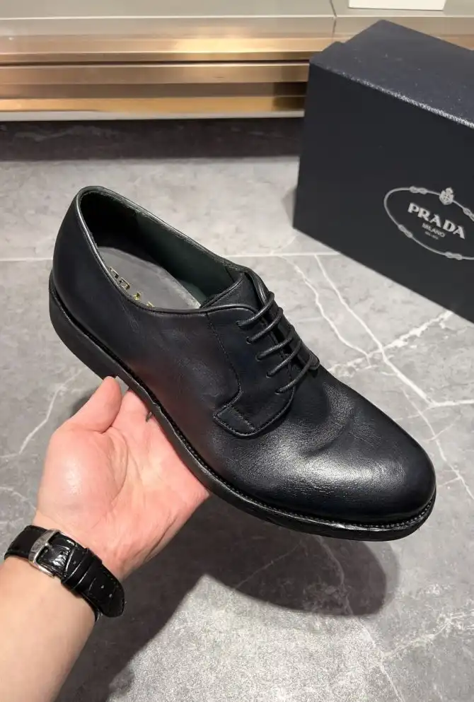 hype Prada Leather Shoes