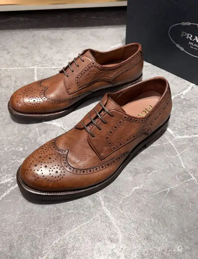 hype Prada Leather Shoes