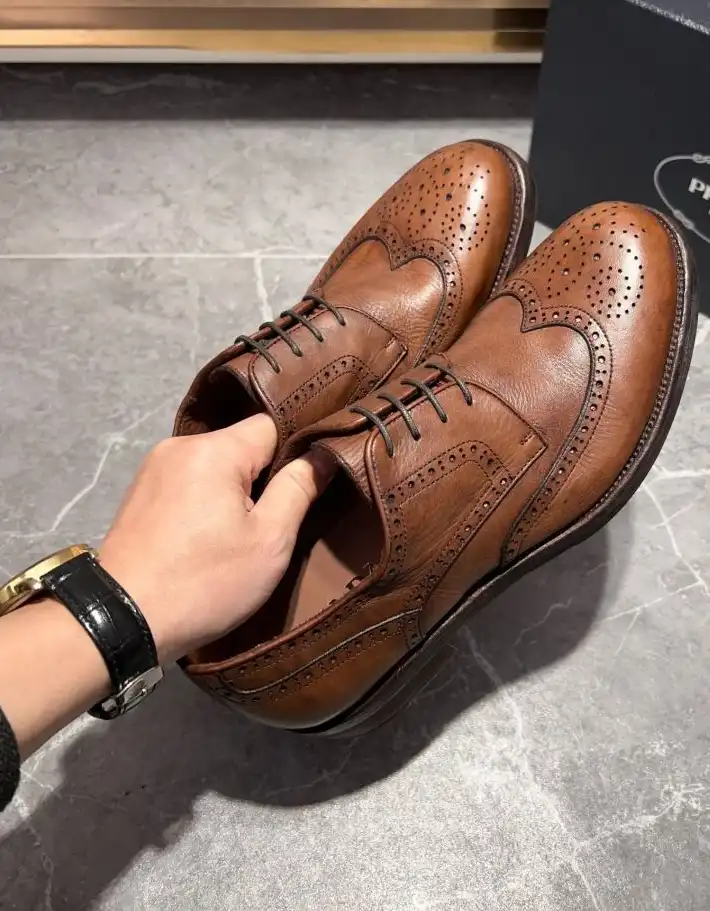 hype Prada Leather Shoes