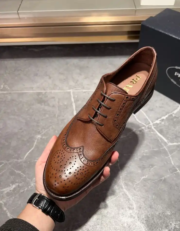 hype Prada Leather Shoes