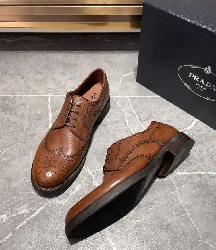 hype Prada Leather Shoes